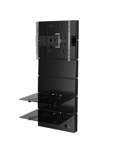 MELICONI GHOST DESIGN 3500 NERO OPACO ROTATION PARETE ATTREZZATA