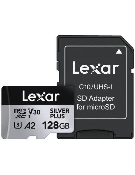 LEXAR MICROSD 128GB SILVER PLUS ACTION CAM L.205MB/S.150MB UHS-I V30