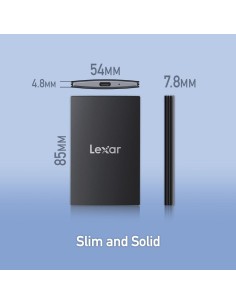 LEXAR SL500 1TB SSD ESTERNO 2,5" USB-C 3.2 4,8MM L.2000MB/S S.1800MB/S 2