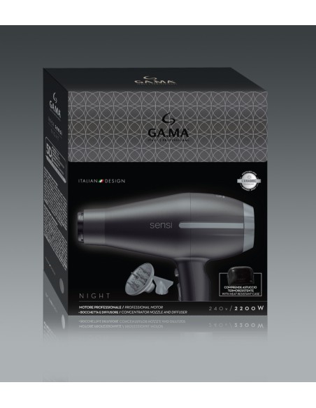 GAMA GH3318 PHON TEMPO 5D SENSI    MOTORE AC 2200W 3TEMP. 2VEL. NERO