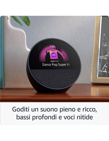 AMAZON ECHO SPOT 2024 OROLOGIO BIANCO SMART SPEAKER