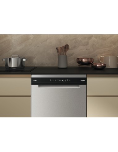 WHIRLPOOL W7FHP43X LST C 15COP INOX 6S 10PROG. 9,5LT 43DB TERZO CESTO