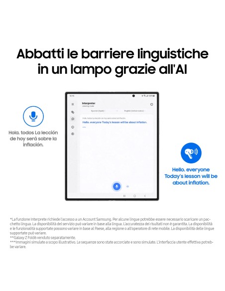 SAMSUNG SM-R630NZA GALAXY BUDS 3 PRO SILVER AURICOLARI BLUETOOTH TWS