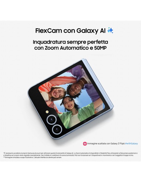 SAMSUNG ZFLIP6 5G BLUE 12/512      SM-F741BLBHEUE