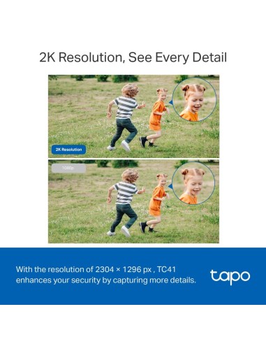 TPLINK TAPO TC41 IP CAM WIFI 2K 3MP PER ESTERNO IP65 VISIONE NOTTURNA