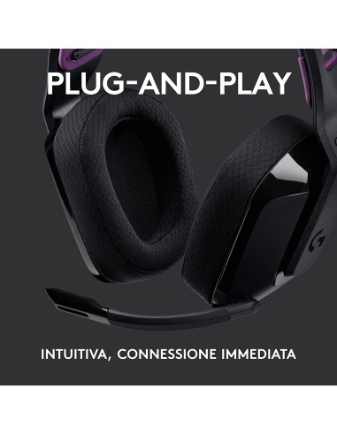 LOGITECH G535 LIGHTSPEED CUFFIA GAMING WIRELESS PC/CONSOLE