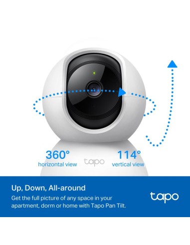 TPLINK TAPO TC71 IP CAM WIFI 2K 3MP DA INTERNO STORAGE MICROSD