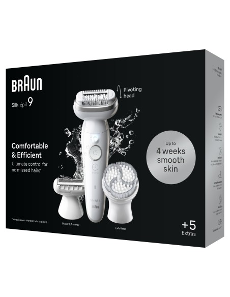 BRAUN SE9061 EPILATORE SILKEPIL    BIANCO/ARGENTO