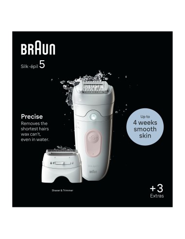BRAUN SE5030 EPILATORE SILKEPIL    BIANCO/ROSA