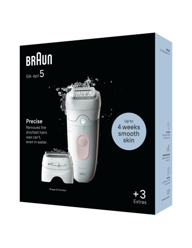 BRAUN SE5030 EPILATORE SILKEPIL    BIANCO/ROSA