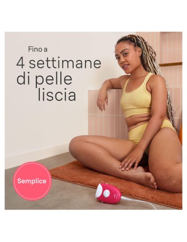 EPILATORI E DEPILATORI: vendita online BRAUN SE3000 EPILATORE SILKEPIL A RETE BIANCO/VIOLA in offerta