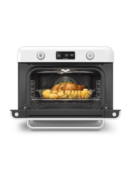 SMEG COF01WHEU FORNO COMBINATO A VAPORE 30 LT 10F GRILL BIANCO