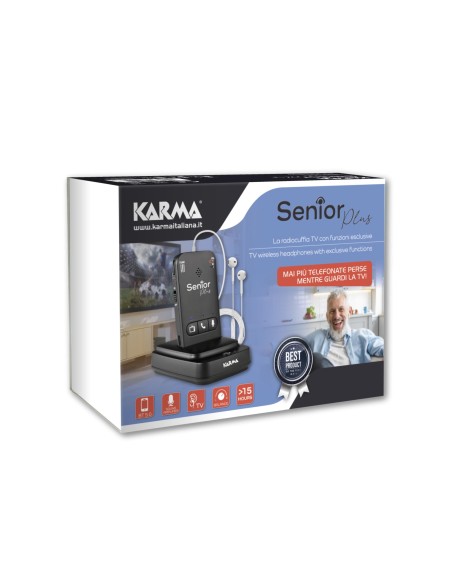 KARMA SENIOR PLUS CUFFIA TV WIRELESS SENIOR OTTICO/JACK 3,5"