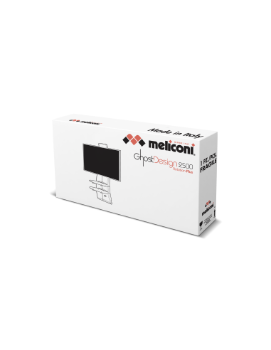 MELICONI GHOST DESIGN 2500 BIANCO OPACO ROTATION PARETE ATTREZZATA