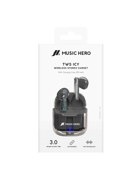SBS MHTWSICYBTK AURICOLARI BT TWS TRASPARENTE/NERO