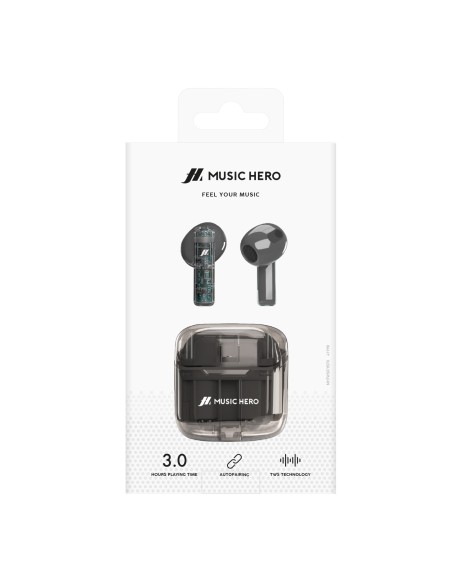 SBS MHTWSICYBTK AURICOLARI BT TWS TRASPARENTE/NERO