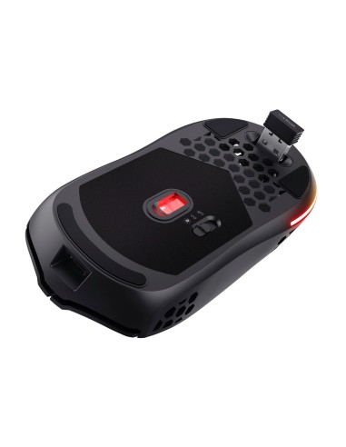 TRUST 25307 GXT 929 HELOX WIRELESS GAMING MOUSE 6400DPI 6 TASTI NERO