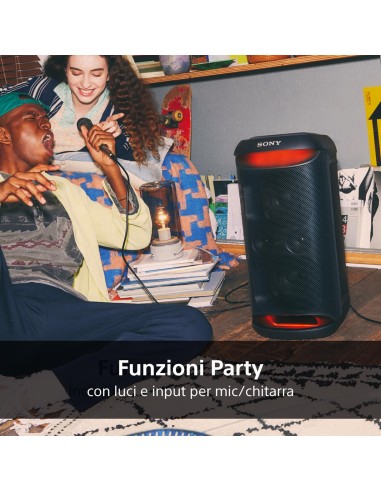 SONY SRSXV500B DIFFUSORE BT 2 VIE AMPLIFICATO USB-IN IPX4 25 ORE AUTON