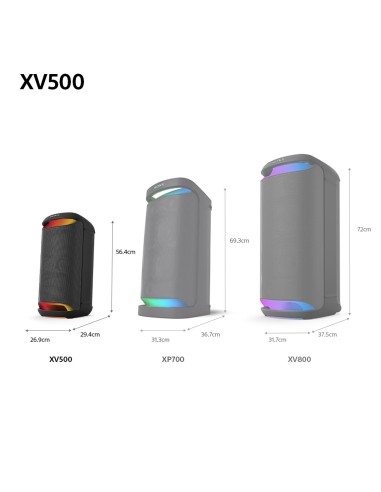 SONY SRSXV500B DIFFUSORE BT 2 VIE AMPLIFICATO USB-IN IPX4 25 ORE AUTON
