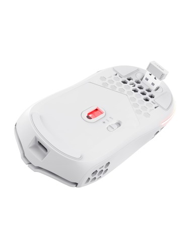 TRUST 25390 GXT 929 HELOX WIRELESS GAMING MOUSE 6400DPI 6 TASTI BIANCO