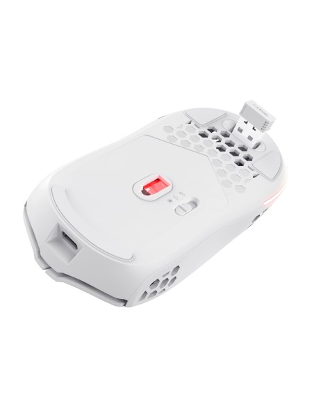 TRUST 25390 GXT 929 HELOX WIRELESS GAMING MOUSE 6400DPI 6 TASTI BIANCO