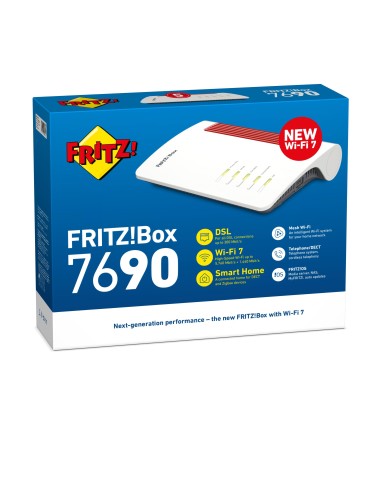AVM FRITZBOX 7690 VDSL MODEM/ROUTER WIFI 7 DUAL BAND ZIGBEE