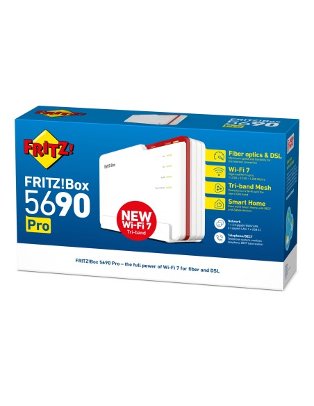 AVM FRITZBOX 5690 PRO VDSL MODEM/ROUTER FTTH WIFI 7 TRIBAND ZIGBEE