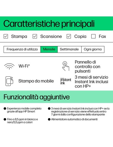 HP 4222E STAMPANTE DESKJET AIO 3IN1ADF WIFI