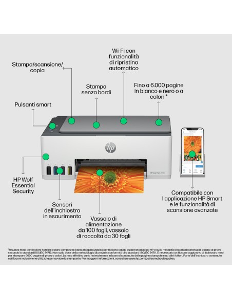 HP SMART TANK 5105 STAMPANTE       AIO 3IN1 WIFI/BIANCA