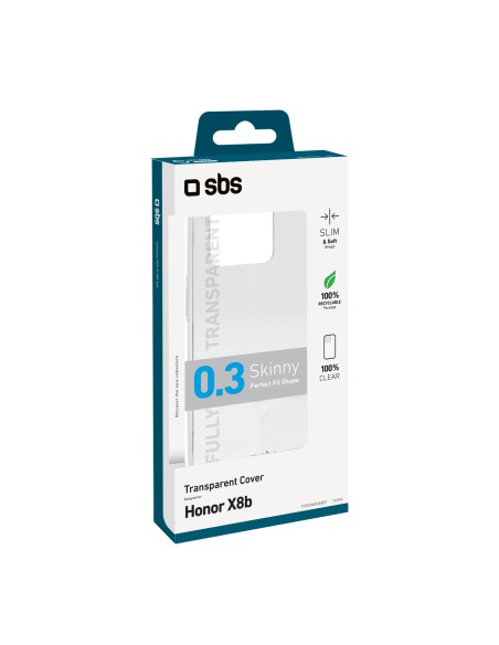 SBS TESKINHOX8BT HONOR X8B COVER IN GOMMA TRASPARENTE
