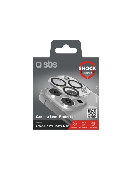 SBS TECAMGLIP16PK IPHONE 16 PRO/16 PRO MAX VETRO PER LENTI FOTOCAMERA