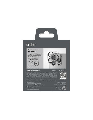 SBS TECAMGLIP16PK IPHONE 16 PRO/16 PRO MAX VETRO PER LENTI FOTOCAMERA