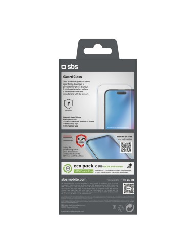 SBS TESCRGLIP1661 IPHONE 16/15 VETRO TEMPERATO