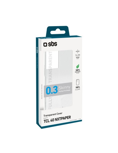 SBS TESKINTCL40NXTT TCL 40 NXTPAPER 4G/ 50SE COVER IN GOMMA TRASPARENT