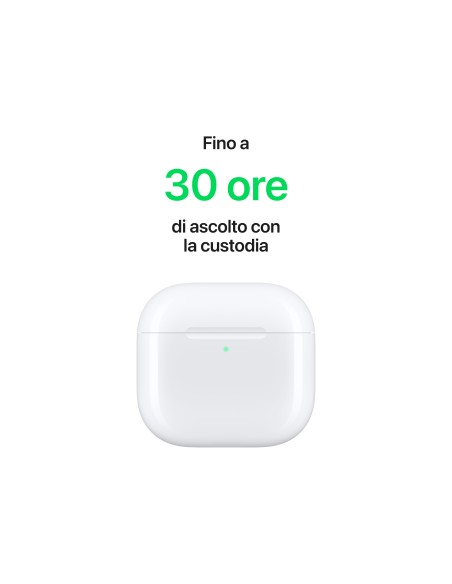APPLE MXP63ZM/A AIRPODS 4 AURICOLARI WIRELESS CUSTODIA USB-C