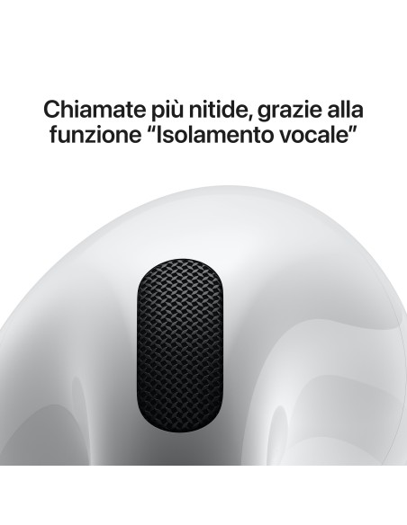 APPLE MXP93ZM/A AIRPODS 4 ANC AURICOLARI WIRELESS CUSTODIA WIREL/USB-C