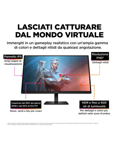 HP MONITOR OMEN27 LED 27" FHD      GAMING