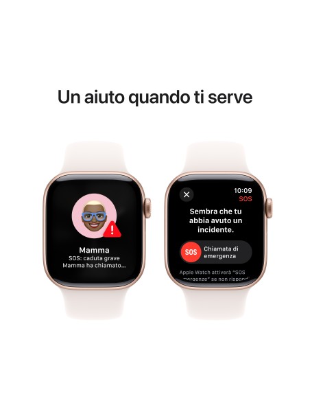 APPLE WATCH SERIES 10 GPS 42MM ROSEGOLD ALUM. LIGHT BLUSH SP.BAND S/M