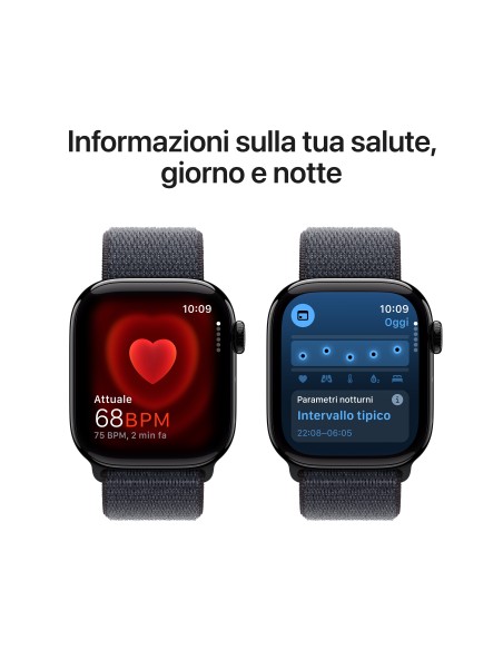 APPLE WATCH SERIES 10 GPS 42MM JET BLACK ALUM. INK SPORT LOOP