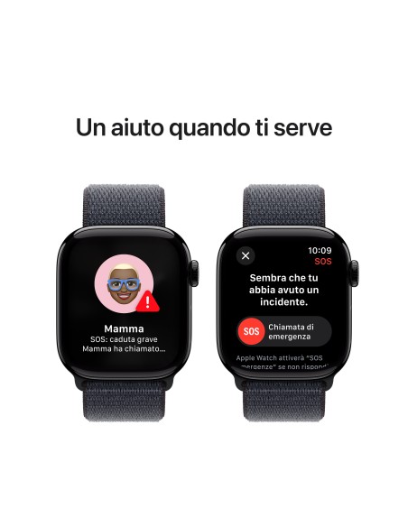 APPLE WATCH SERIES 10 GPS 42MM JET BLACK ALUM. INK SPORT LOOP