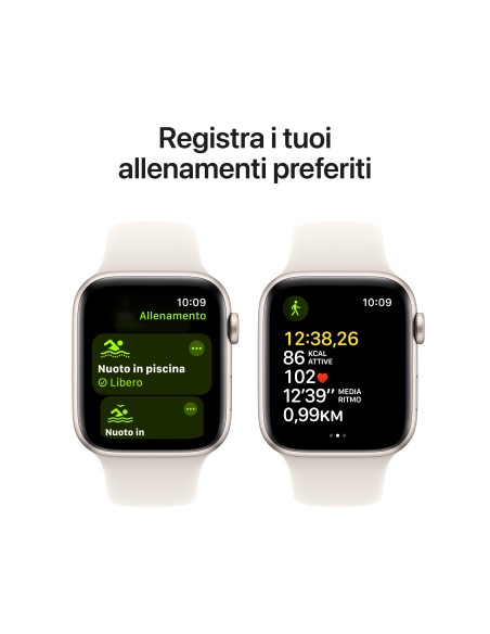 APPLE WATCH SE GPS 44MM STARLIGHT  ALUM. STARLIGHT SPORT BAND M/L