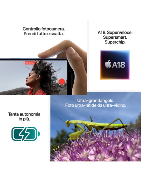 SMARTPHONE: vendita online APPLE IPHONE 16 128GB TEAL in offerta