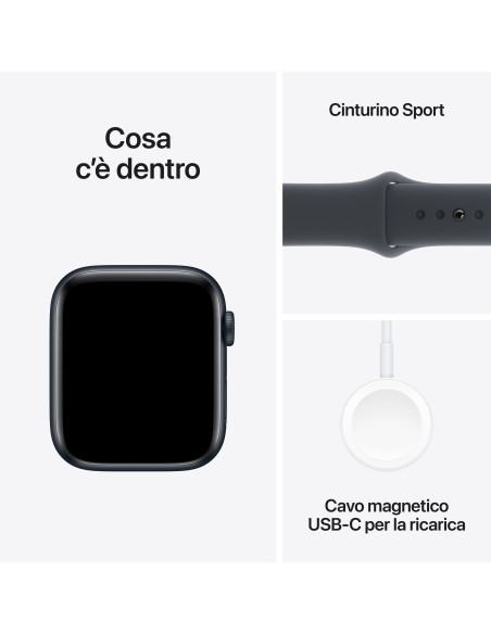 APPLE WATCH SE GPS 44MM MIDNIGHT   ALUM. MIDNIGHT SPORT BAND M/L
