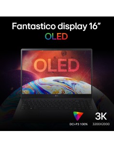 LG GRAM 16Z90SP NOTEBOOK U7-155H   16GB/SSD512/INTEL ARC/16" 3K OLED 2