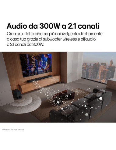 LG S40T SOUNDBAR 2.1 300W SUB WIRELESS BT/HDMI