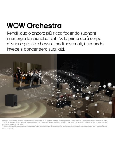 LG S70TY SOUNDBAR 3.1.1 400W SUB WIRELESS BT/HDMI IN/OUT DOLBY ATMOS