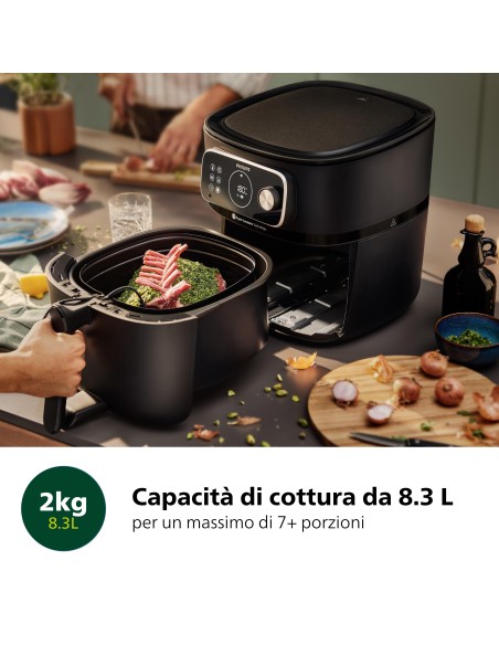 PHILIPS HD9876/90 FRIGGITRICE AD   ARIA 8,3LT 2000W DISPLAY INTUITIVO