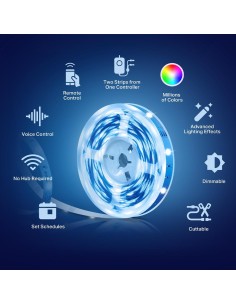 TPLINK TAPO TL61-5 SMART WIFI LIGHT STRIP STRISCIA LED 5M SINGLECOLOR 2