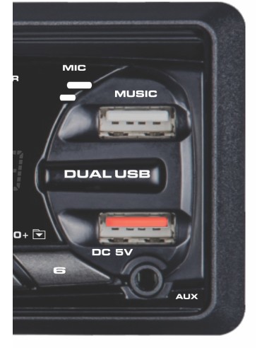 MAJESTIC DAB-445 SINTO MP3 DAB+/FM/BT/USB/SD/AX FRONTALINO ESTRAIBILE
