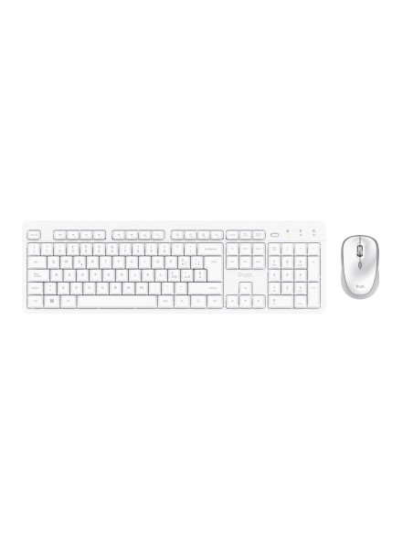 TRUST 25466 ODY II BIANCO KIT TASTIERA E MOUSE SILENT WIRELESS